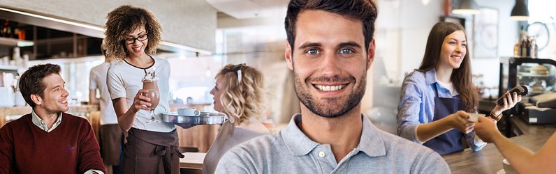 Servicekraft - Thekenverkaufskraft - Café-Bar - modernes City-Hotel - Spätdienst