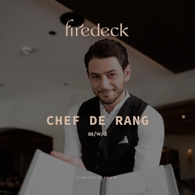 Chef de Rang (m/w/d) für À la Carte Restaurant "Firedeck"