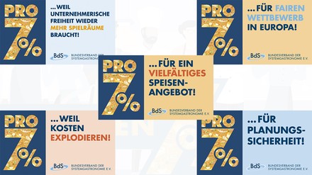 Sieben Prozent Mehrwertsteuer auf Speisen Sieben Prozent Mehrwertsteuer auf Speisen