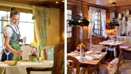 Das a la carte Restaurant und die Bauernstube Das a la carte Restaurant und die Bauernstube