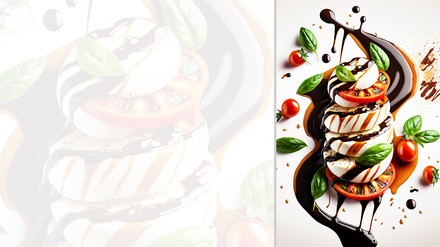 Tomaten, Basilikum, Balsamico, Mozzarella Tomaten, Basilikum, Balsamico, Mozzarella