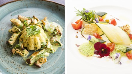 Erzeugnisse der Region Küchenchef Michael Eigl setzt bei seinen Menüs auf frische Produkte und Erzeugnisse der Region – vollendet mit eigenen Kräutern.