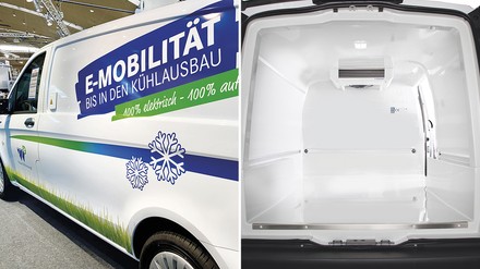 Elektrotransporter Elektrokühlung trifft auf Elektrotransporter