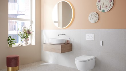 Geberit Seit Mai bietet Geberit sein WC-Sortiment für verschiedene Ansprüche und Budgets an.