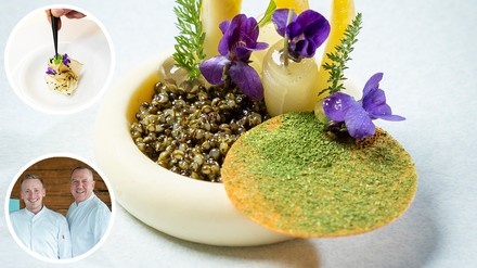 Seestern vegetarischen Fine-Dining-Menü