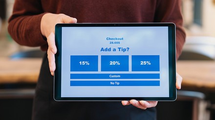 Trinkgeld-Optionen Kartenterminal Trinkgeld-Optionen