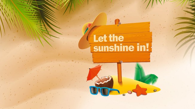 Let the sunshine in!