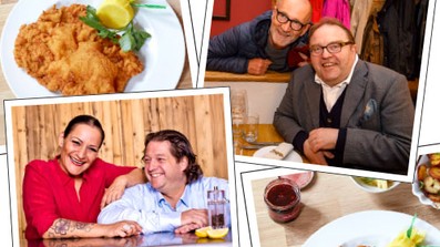 Gassenhaur-Crew lädt zum Schnitzel Essen auf den Kiez