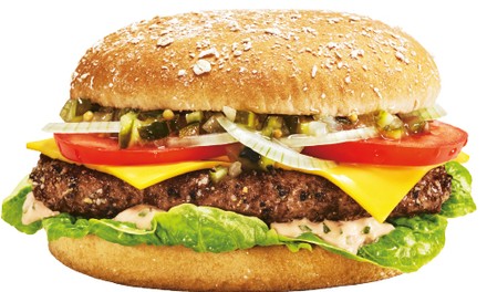 Sehr lecker aussehender Burger Sehr lecker aussehender Burger