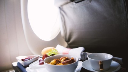 Essen im Flugzeug