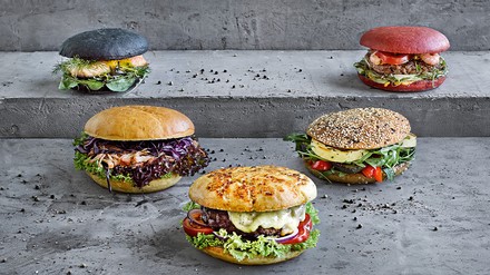 Verschiedene Burger-Buns von EDNA