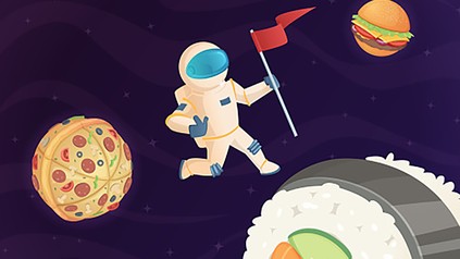 Weltraum Essen