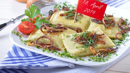 Ein Teller voller Maultaschen