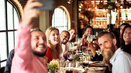 Feier in einem Restaurant