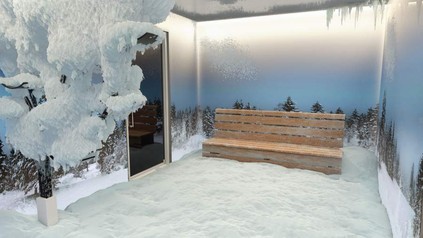Das neue Highlight für exklusive Wellnessanlagen: Der AreaSana Snowroom. (Foto: AreaSana)