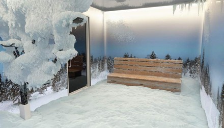 Das neue Highlight für exklusive Wellnessanlagen: Der AreaSana Snowroom. (Foto: AreaSana)