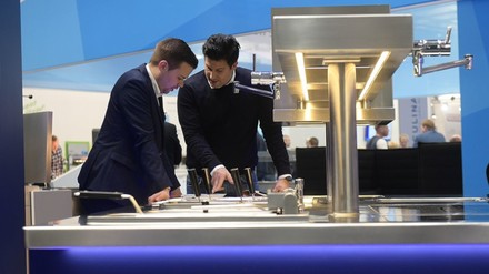 Messestand eines Küchenherstellers auf der Internorga