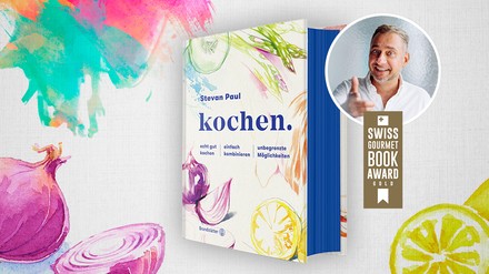 Grafik für das Kochbuch „kochen.“ von Stevan Paul