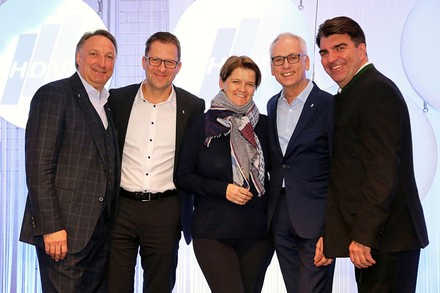 Vier Vorstandsmitglieder der HDV