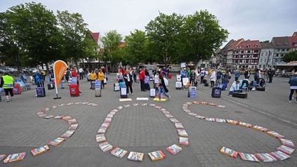 Eine Demo in Erfurt