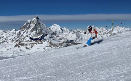 Skifahrer in Zermatt