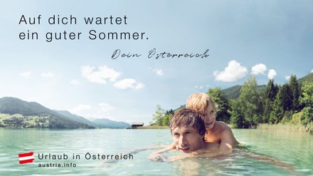 Eines der Sujets der kommenden ÖW-Kampagne für Sommerurlaub in Österreich.
