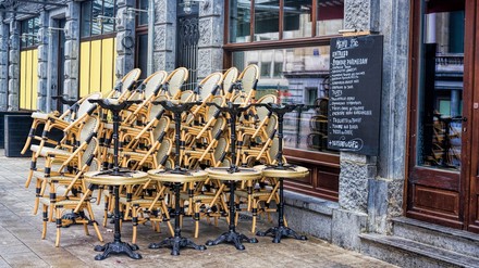 Ein geschlossenes Restaurant