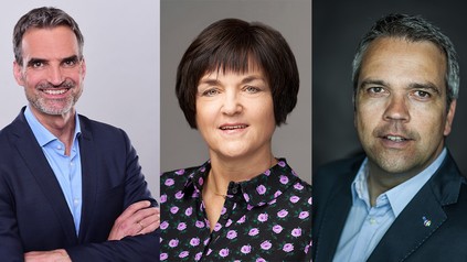 V. l. n. r.: Klaus Ridderbusch, Sabine Eichner und Torsten v. Borstel (Foto: © United Against Waste)