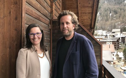 Corinne Julen und ihr Nachfolger Daniel F. Lauber.