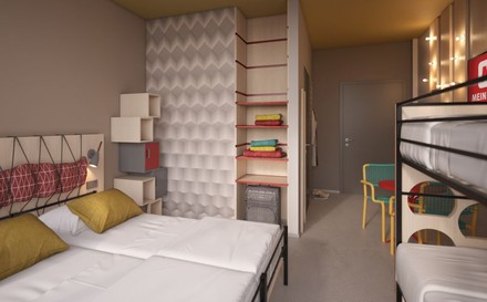 Zimmer in einem Meininger-Hotel