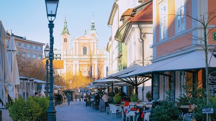Restaurants in Ljubljana,Slowenien