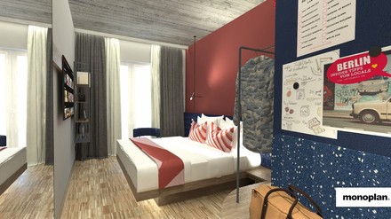 Ein Hotelzimmer im Urban Loft