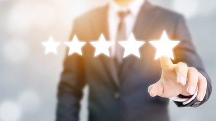 Bewertung mit fünf Sternen