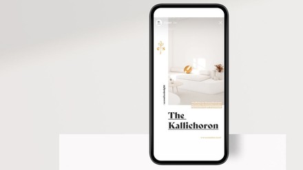 Smartphone mit eco suites-Bildschirm