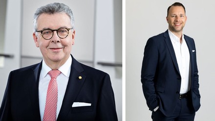 Joachim Marusczyk (l.) und Christian Kaschner, alter und neuer Geschäftsführer der IntercityHoltel GmbH