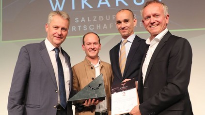 Die Voglauer-Manager Peter Grünwald, Rudolf Gschwandtner, Martin Schrittwieser und David Zwilling