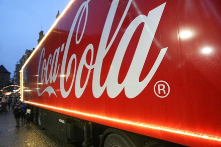 Ein Coca-Cola Weihnachtstruck