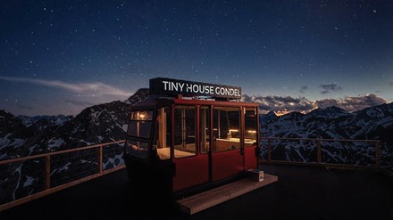 Die Tiny House Gondel am Piz Nair