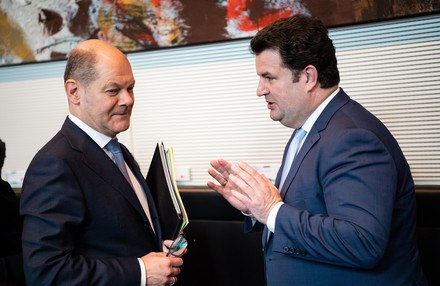 Hubertus Heil und Olaf Scholz