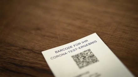 Ergebnis eines Corona-Tests