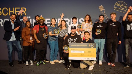 Mit dem Deutschen Gastro-Gründerpreis wurden bereits viele Start-ups ausgezeichnet. (Foto: © Hamburg Messe und Congress/ René Zieger)
Flieten Franz gewinnt Deutschen Gastro-Gründerpreis