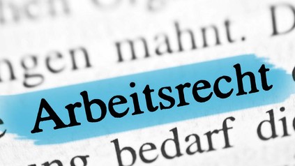 Schriftzug "Arbeitsrecht"