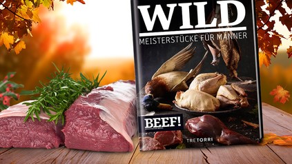Ein Kochbuch mit dem Titel "Wild"