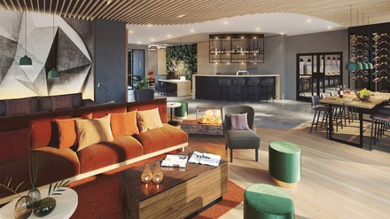 Lobby im neuen „FreiBlick“ im Romantik Hotel FreiWerk in Stolberg