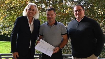 Bernhard Patter, geschäftsführender Gesellschafter der diavendo GmbH, Martin Radunz, Head of HR FIBONA und Tobias Fürst, Geschäftsführer der FIBONA GmbH.