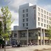 Entwurf-Grafik des neuen IntercityHotels in Paderborn