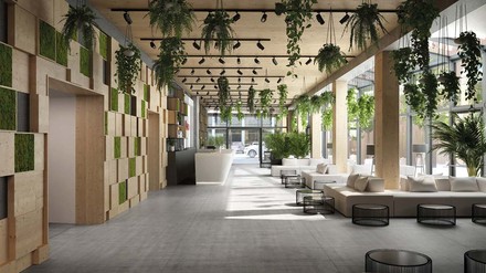 Lobby des Dormero Hoho Wien