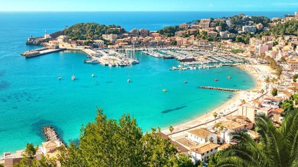Panorama einer Stadt auf Mallorca
