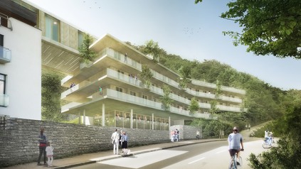 Rendering der neuen Außenansicht des Steigenberger Hotel & Spa Krems