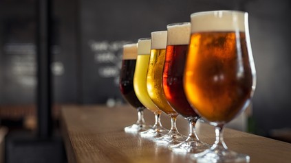 Eine Reihe Craft Biere